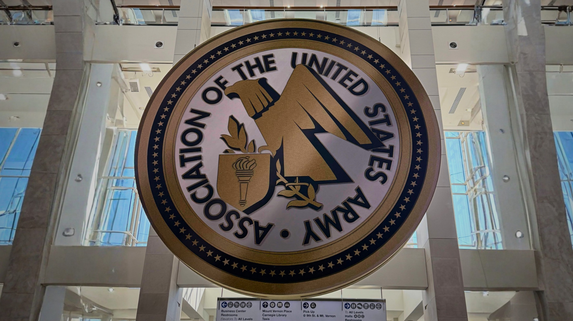AUSA sign at AUSA 2026