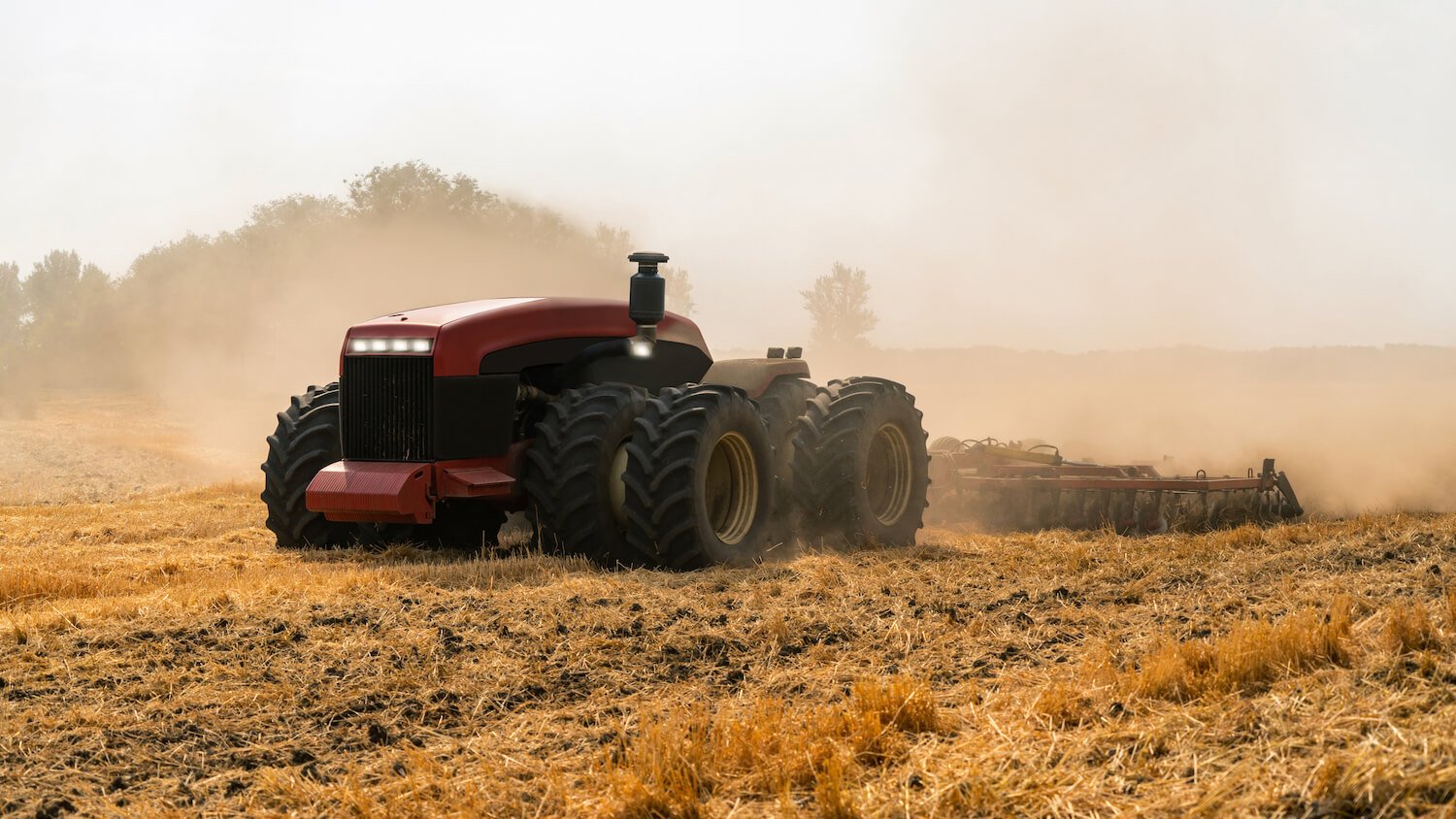 Autonomous tractor field