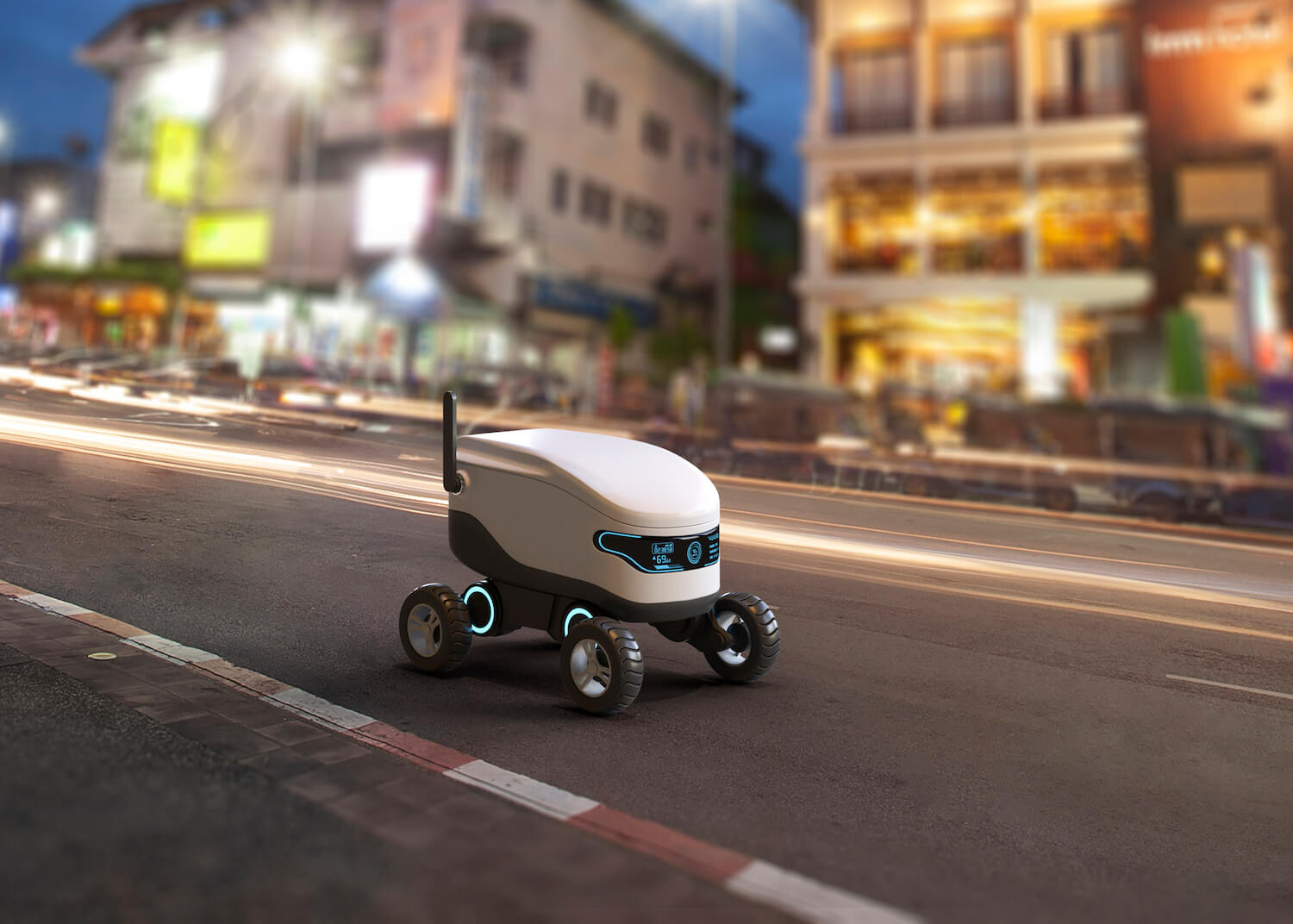 Self driving delivery robot concept