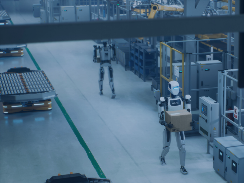 Humanoid and Autonomous Mobile Robots at work